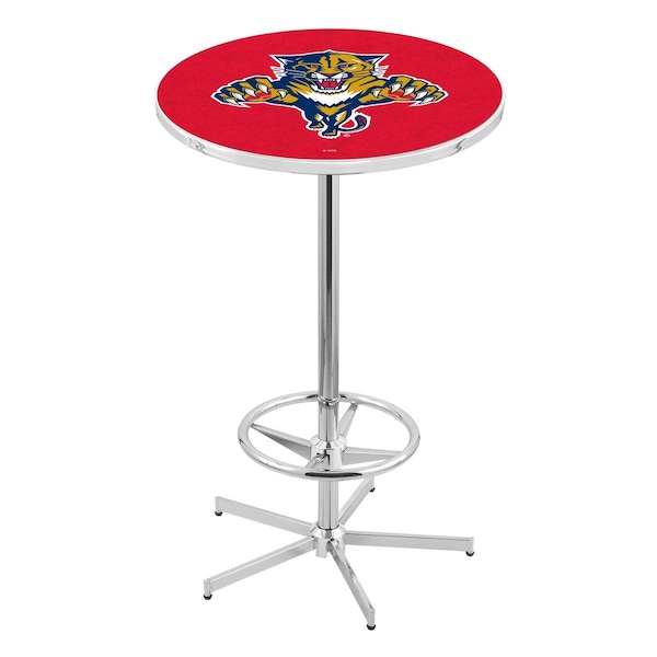 42" Chrome Florida Panthers Pub Table